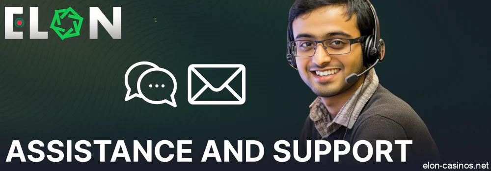 Elon Casino assistance and customer support services in Bangladesh