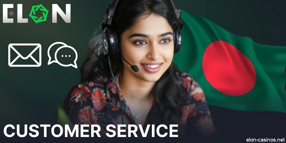 Elon Casino customer support options for players from Bangladesh