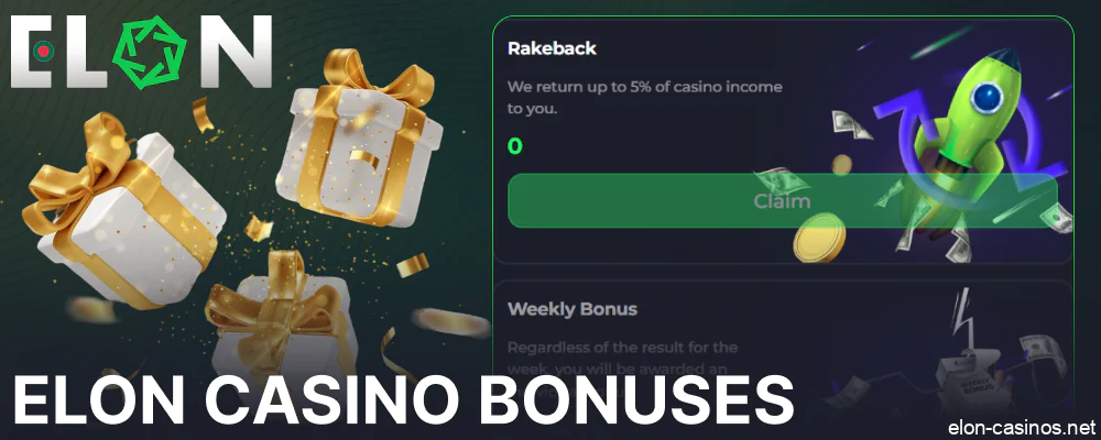 Elon Casino bonuses and promotions available for players from Bangladesh