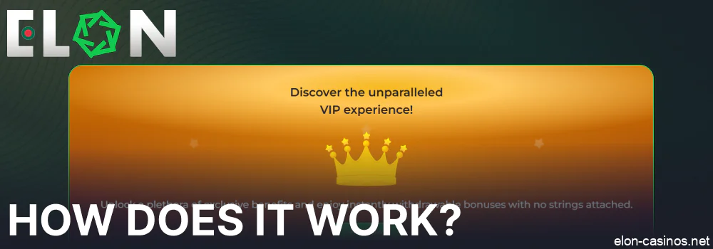 Information about Elon Casino VIP program and the way it works