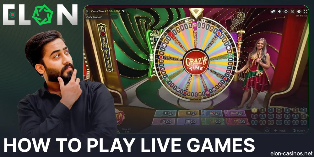Guide on playing live casino games on Elon Casino for players from Bangladesh