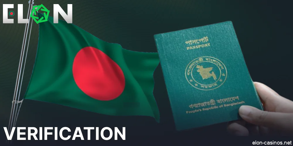 Instauctions for Elon Casino account verification in Bangladesh